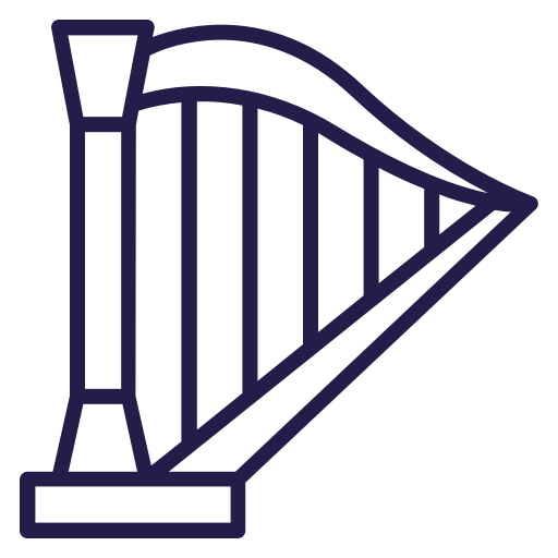 harp SVG PNG LOGO CLIPART Vectors Images Hd Icons Graphics.
